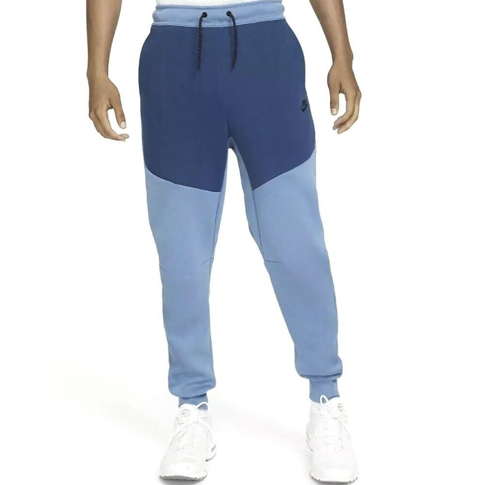 Nike Tech Fleece Joggers Mens Sz L Dutch Blue/Court Blue/Black CU4495 469